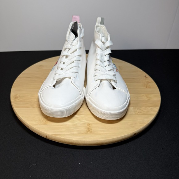 BT21 GROUNDUP WOMANS - YOUTH SHOES SIZE 6 HI TOP LINE FRIENDS CANVAS SNEAKERS - Picture 5 of 11